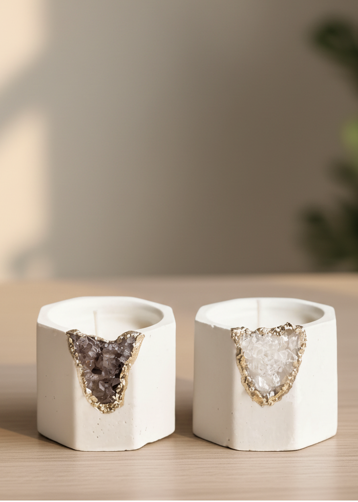 Grounded Abundance : Clear Quartz + Smokey Quartz