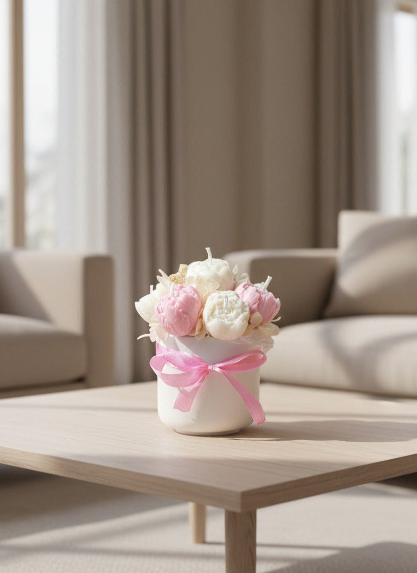 Blush Bloom – Candle with Light!